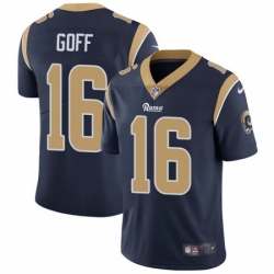 Men Nike Los Angeles Rams 16 Jared Goff Navy Blue Team Color Vapor Untouchable Limited Player NFL Jersey