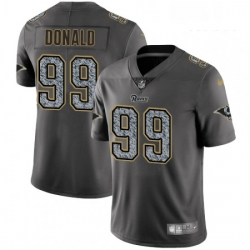 Men Nike Los Angeles Rams 99 Aaron Donald Gray Static Vapor Untouchable Limited NFL Jersey