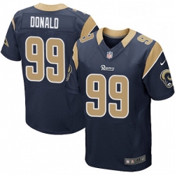 Men Nike Los Angeles Rams 99 Aaron Donald Navy Blue Team Color Vapor Untouchable Elite Player NFL Jersey