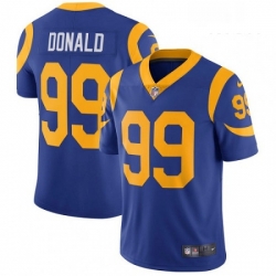 Men Nike Los Angeles Rams 99 Aaron Donald Royal Blue Alternate Vapor Untouchable Limited Player NFL Jersey