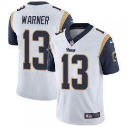 Nike Rams #13 Kurt Warner White Mens Stitched NFL Vapor Untouchable Limited Jersey