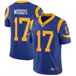 Nike Rams #17 Robert Woods Royal Blue Alternate Mens Stitched NFL Vapor Untouchable Limited Jersey