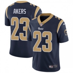 Nike Rams 23 Cam Akers Navy Blue Team Color Men Stitched NFL Vapor Untouchable Limited Jersey