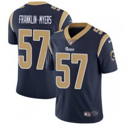 Nike Rams #57 John Franklin Myers Navy Blue Team Color Mens Stitched NFL Vapor Untouchable Limited Jersey