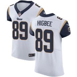 Nike Rams #89 Tyler Higbee White Mens Stitched NFL Vapor Untouchable Elite Jersey