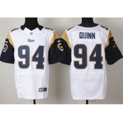 Nike St. Louis Rams 94 Robert Quinn White Elite NFL Jersey