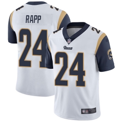 Rams 24 Taylor Rapp White Men Stitched Football Vapor Untouchable Limited Jersey