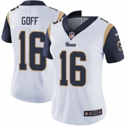 Womens Nike Los Angeles Rams 16 Jared Goff Elite White NFL Jersey