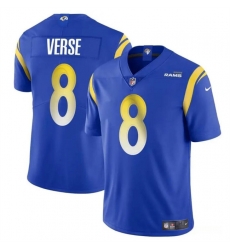 Youth Los Angeles Rams 8 Jared Verse Blue 2024 Draft Vapor Untouchable Stitched Football Jersey