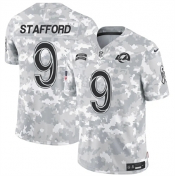 Youth Los Angeles Rams 9 Matthew Stafford 2024 F U S E Arctic Camo Salute To Service Limited Stitched Football Jersey