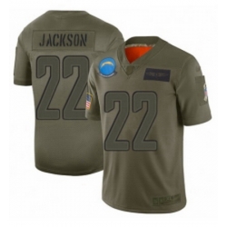 Men Los Angeles Chargers 22 Justin Jackson Limited Camo 2019 Salute to Service Football Jersey