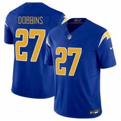 Men Los Angeles Chargers 27 J K Dobbins Royal 2024 F U S E Vapor Limited Stitched Football Jersey