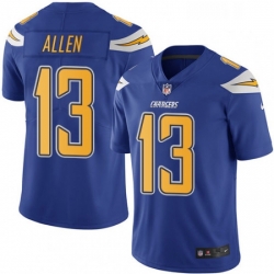 Men Nike Los Angeles Chargers 13 Keenan Allen Limited Electric Blue Rush Vapor Untouchable NFL Jersey