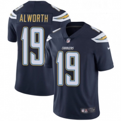 Men Nike Los Angeles Chargers 19 Lance Alworth Navy Blue Team Color Vapor Untouchable Limited Player NFL Jersey