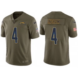 Mens Chargers melvin ingram olive 2017 salute to service jersey