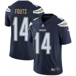 Nike Chargers #14 Dan Fouts Navy Blue Team Color Mens Stitched NFL Vapor Untouchable Limited Jersey