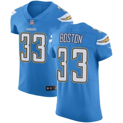 Nike Chargers #33 Tre Boston Electric Blue Alternate Mens Stitched NFL Vapor Untouchable Elite Jersey