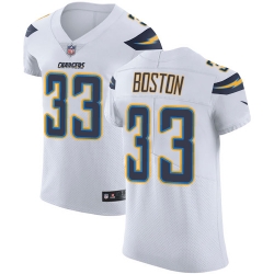 Nike Chargers #33 Tre Boston White Mens Stitched NFL Vapor Untouchable Elite Jersey