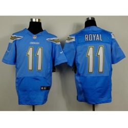 Nike San Diego Chargers 11 Eddie Royal Blue Alternate Elite NFL Jersey