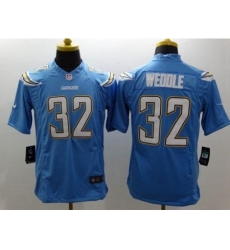 Nike San Diego Chargers 32 Eric Weddle Light Blue Limited NFL Jersey