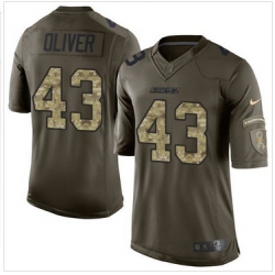 Nike San Diego Chargers #43 Branden Oliver Green Men 27s Stitched NFL Limited Salute to Service Jersey