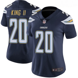 Chargers #20 Desmond King II Navy Blue Team Color Women Stitched Football Vapor Untouchable Limited Jersey