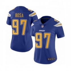 Womens Los Angeles Chargers 97 Joey Bosa Limited Electric Blue Rush Vapor Untouchable Football Jersey