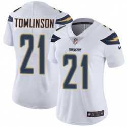 Womens Nike Los Angeles Chargers 21 LaDainian Tomlinson Elite White NFL Jersey