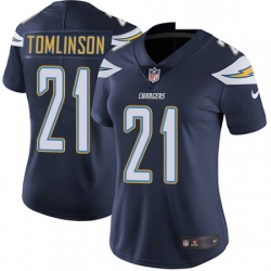 Womens Nike Los Angeles Chargers 21 LaDainian Tomlinson Navy Blue Team Color Vapor Untouchable Limited Player NFL Jersey