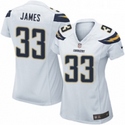 Womens Nike Los Angeles Chargers 33 Derwin James Game White NFL Jersey