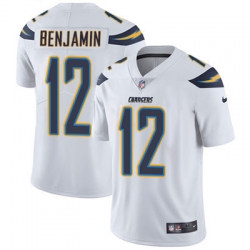 Youth Nike Chargers #12 Travis Benjamin White Stitched NFL Vapor Untouchable Limited Jersey