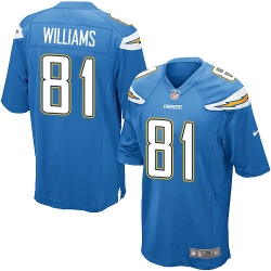 Youth Nike Chargers #81 Mike Williams Electric Blue Alternate Stitched NFL New Elite Jersey