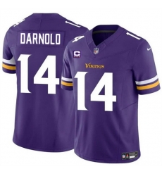 Men Minnesota Vikings 14 Sam Darnold Purple 2024 F U S E  With 4 Star C Patch Vapor Untouchable Limited Stitched Jersey