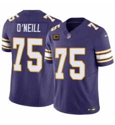 Men Minnesota Vikings 75 Brian O Neill Purple 2026 F U S E 4 Star C Patch Vapor Untouchable Limited Stitched Jersey Men Minnesota Vikings 75 Brian O Neill Purple 2026 F U S E 4 Star C Patch Vapor Untouchable Limited Stitched Jersey