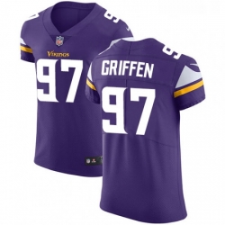 Mens Nike Minnesota Vikings 97 Everson Griffen Purple Team Color Vapor Untouchable Elite Player NFL Jersey