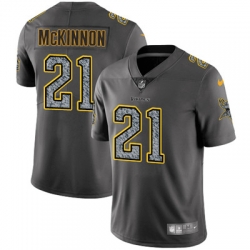 Nike Vikings #21 Jerick McKinnon Gray Static Mens NFL Vapor Untouchable Game Jersey