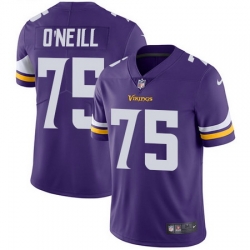 Nike Vikings #75 Brian O Neill Purple Team Color Mens Stitched NFL Vapor Untouchable Limited Jersey