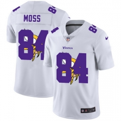 Nike Vikings 84 Randy Moss White Shadow Logo Limited Jersey