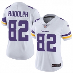 Womens Nike Minnesota Vikings 82 Kyle Rudolph Elite White NFL Jersey