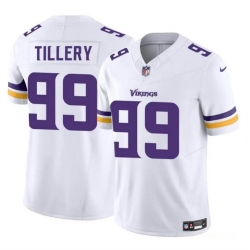 Youth Minnesota Vikings 99 Jerry Tillery White 2023 F U S E  Vapor Untouchable Limited Stitched Jersey