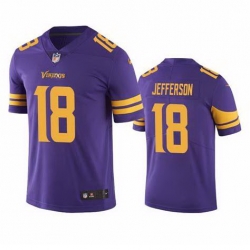 Youth Minnesota Vikings Justin Jefferson #18 Rush Color Stitched NFL Jersey