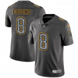 Youth Nike Minnesota Vikings 8 Kirk Cousins Gray Static Vapor Untouchable Limited NFL Jersey