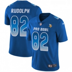 Youth Nike Minnesota Vikings 82 Kyle Rudolph Limited Royal Blue 2018 Pro Bowl NFL Jersey