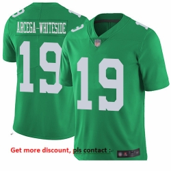 Eagles 19 JJ Arcega Whiteside Green Men Stitched Football Limited Rush Jersey