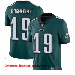 Eagles 19 JJ Arcega Whiteside Midnight Green Team Color Men Stitched Football Vapor Untouchable Limited Jersey