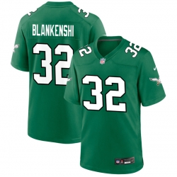 Men Philadelphia Eagles 32 Reed Blankenship Nike Kelly Green Alternate Game Jersey