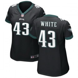 Men Philadelphia Eagles 43 Kyzir White Black Vapor Untouchable Limited Stitched Jersey