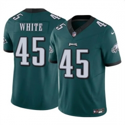 Men Philadelphia Eagles 45 Devin White Green 2023 F U S E Vapor Untouchable Limited Stitched Football Jersey