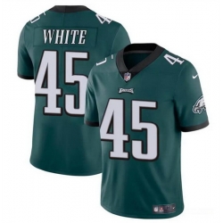 Men Philadelphia Eagles 45 Devin White Green Vapor Untouchable Limited Stitched Football Jersey