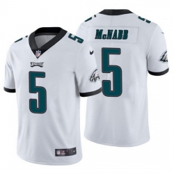 Men Philadelphia Eagles 5 Donovan McNabb White Vapor Untouchable Limited Stitched Jersey